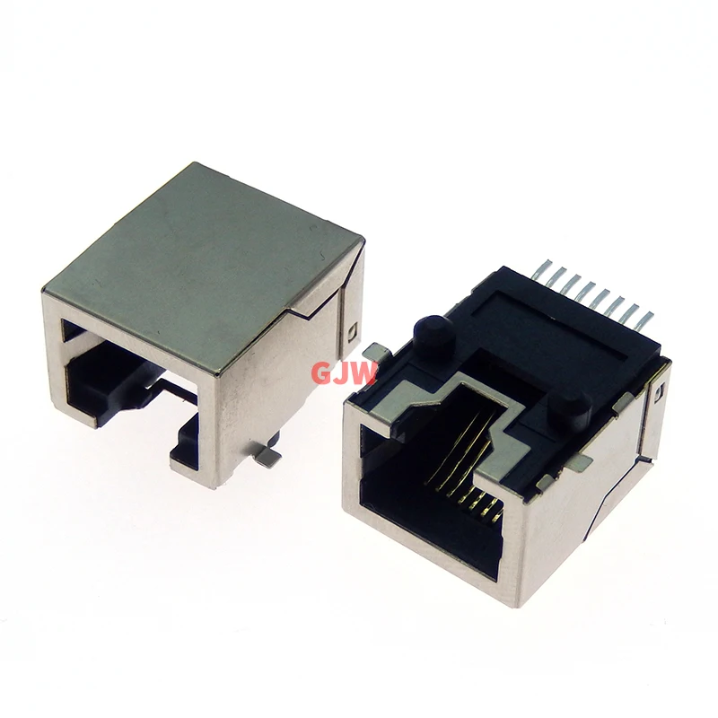 5Pcs SMT RJ45 8P8C Jack Connector PCB Mount Network Socket Internet Modular RJ45 SMD RJ45 8P8C Jack Connector PCB Mount Networ