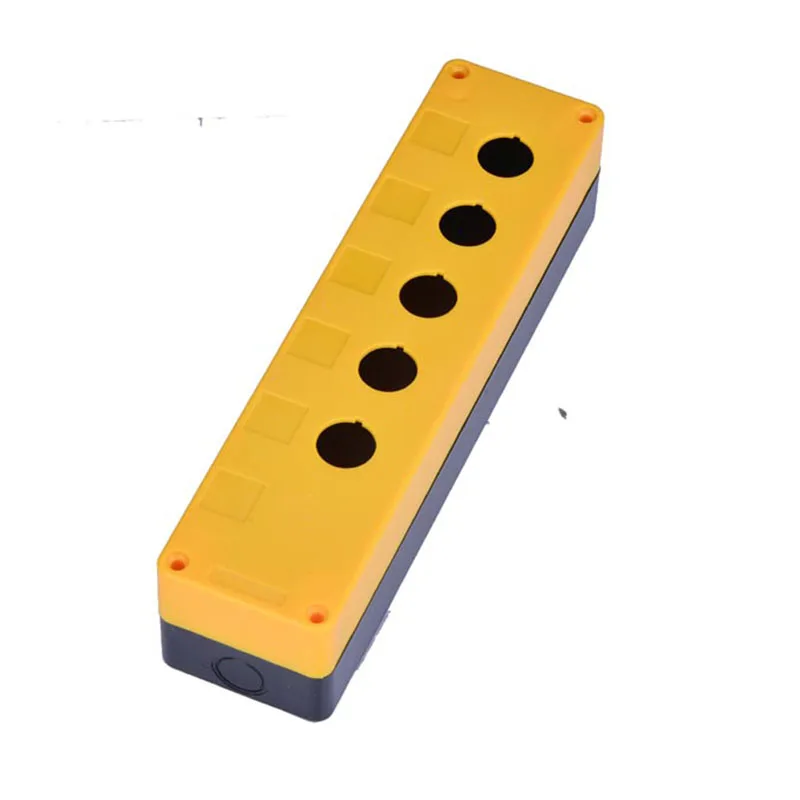 Buttons  22mm Metal Switch Waterproof Connection Push Button Box 5 hole