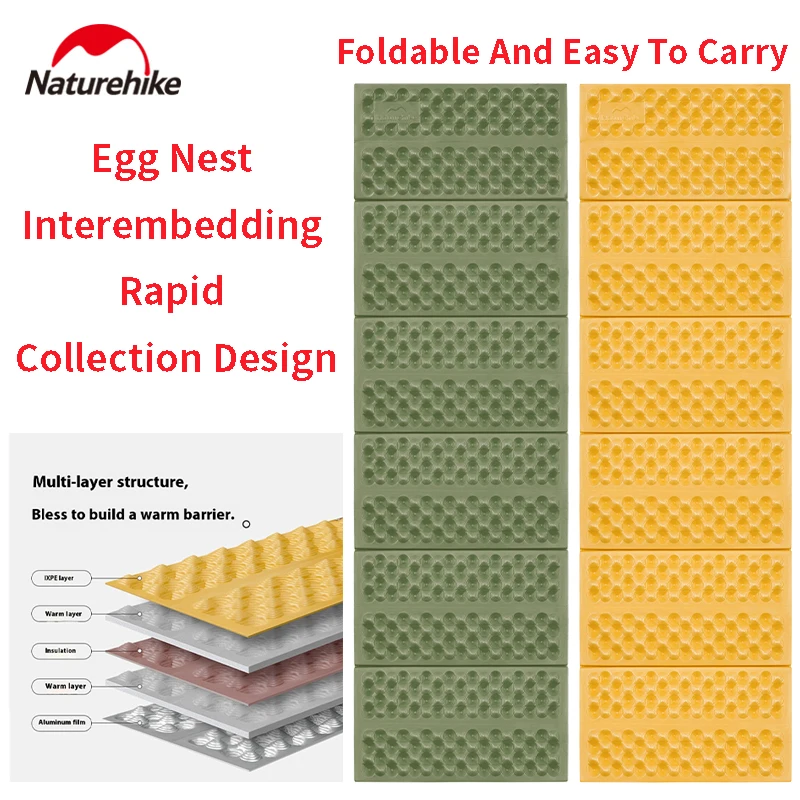 

Naturehike Troues R3.0 Складной коврик для яичного гнезда Около 480 г Складной Легко носить с собой Управление скоростью Хранение Отскок Быстрый три