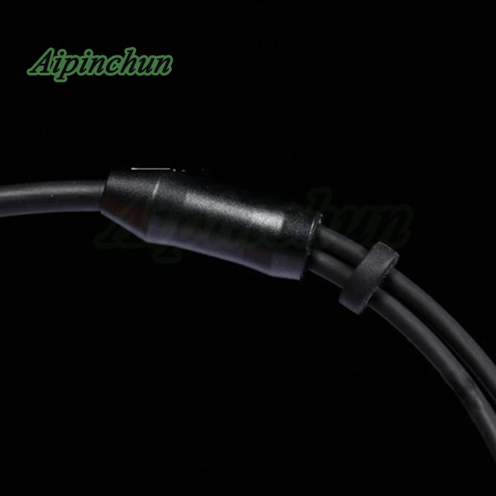 Aipinchun tpeヘッドフォン修理ケーブルdiyヘッドセット交換ケーブルLC-OFCワイヤーコア1.5メートルブラック