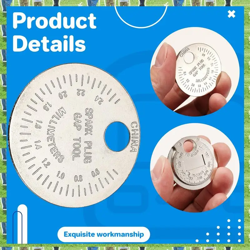 

FTS Инструмент для измерения пространства свечи зажигания Датчик зазора - Проволочный инструмент для измерения пространства свечи зажигания масштабировано от 0,020 до 100 дюймов