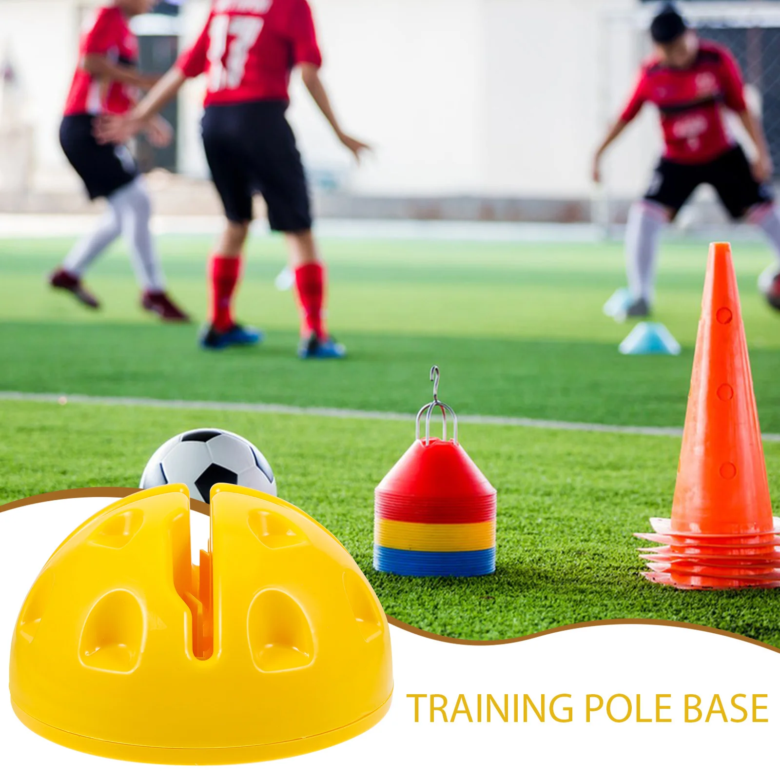 

2pcs Soccer Training Pole Base Plastic Agility Accessory For Basketball Sports Equipment Weighted Football Training Base