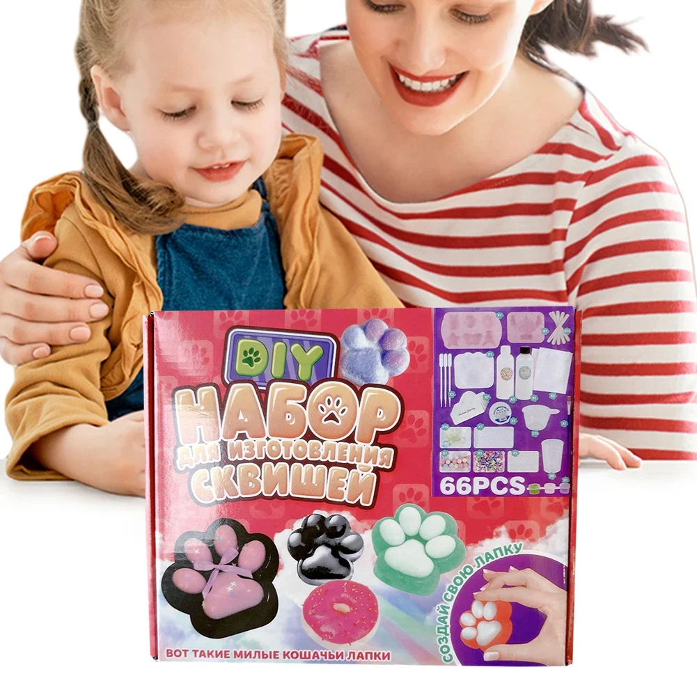 

DIY Taba Squishy Kit Set Liquid Gel, Liquid Silicone Squishy Making Kit Perfect Kawaii Taba Squishy Cat Cartoon Characters