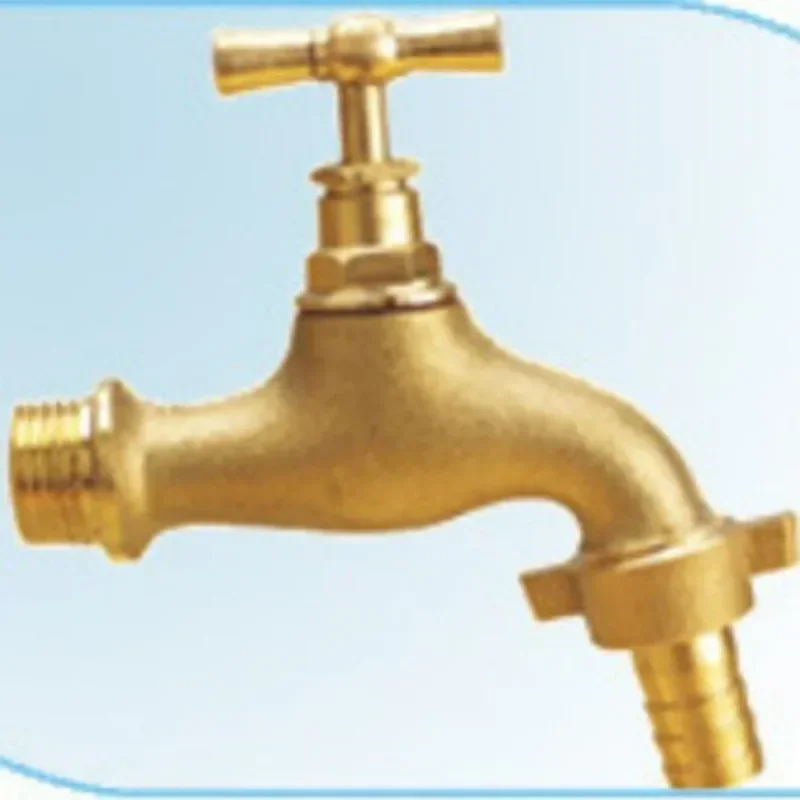 

Garden Golden Faucet 1/2 3/4 Outdoor Home Faucet Courtyard Zinc Alloy Copper Plated Faucets Wall