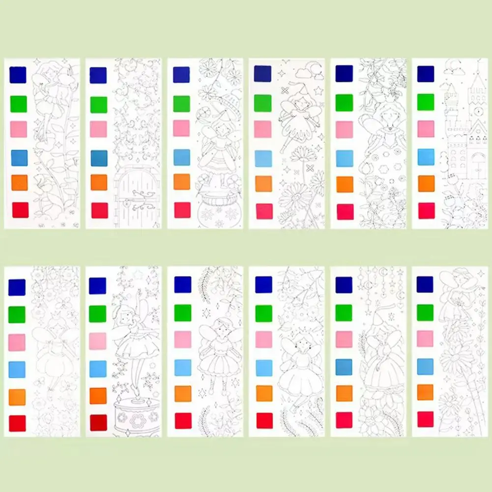 ภาพวาดที่น่าสนใจของขวัญสมุดภาพระบายสีกราฟฟิตีสีน้ำพร้อมแปรงปากกาสำหรับเด็กสมุดภาพกราฟฟิตีสีสันสดใสการศึกษาปฐมวัย