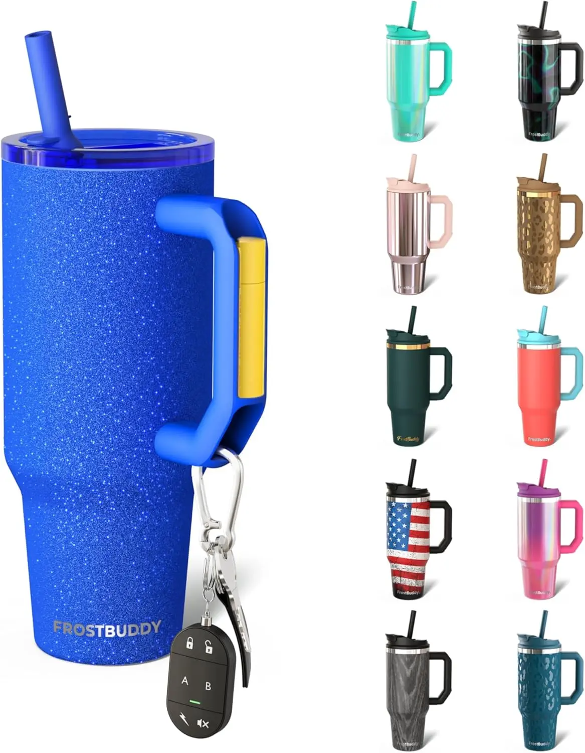 

40 oz Stainless Steel Vacuum Insulated Tumbler with Lid and Straw, Travel Mug Cupholder Friendly, Gifts for Women Men