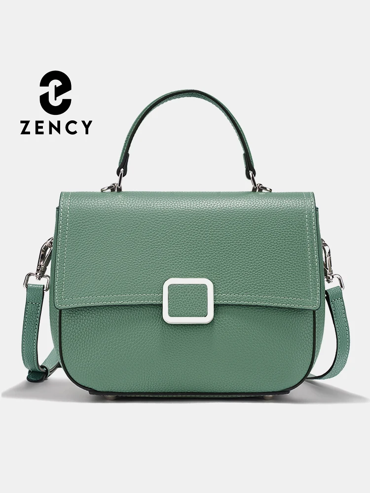 

Zency Women's Genuine Leather Messenger Bag Fashion Women's Crossbody Shoulder Bag Daily Casual Handbag 2025 Trendy Luxury Bags