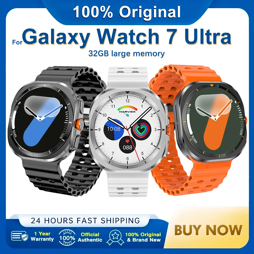 

New Galaxy Watch 7 Ultra Smart Watch Men 32GB Memory GPS NFC 1.5"AMOLED Screen Fitness Tracker Health Smart Bracelet For Samsung