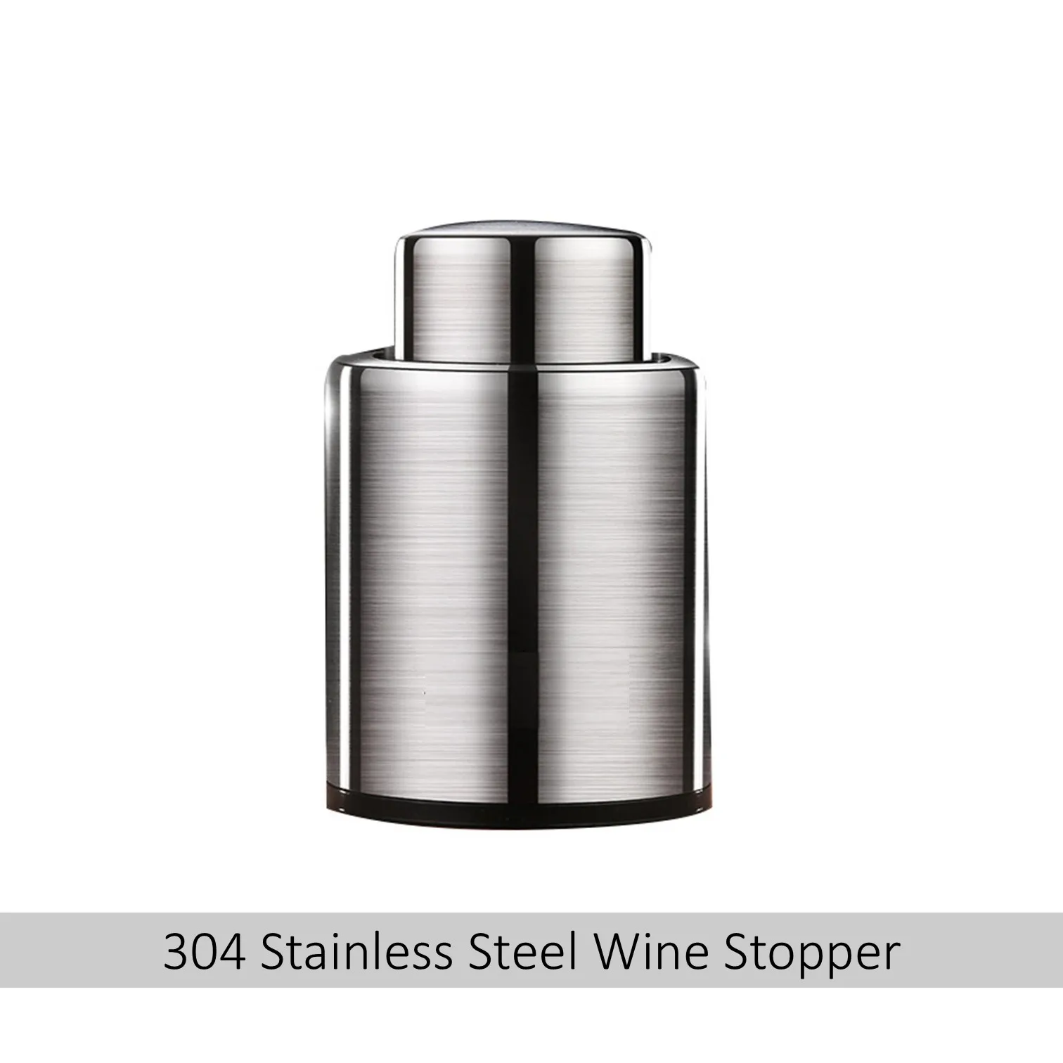 

LFGB Certificated 304 Stainless Steel Red Wine Stopper Prevent Volatilization and Freshness Keeping Vin Rouge Bottle Cork