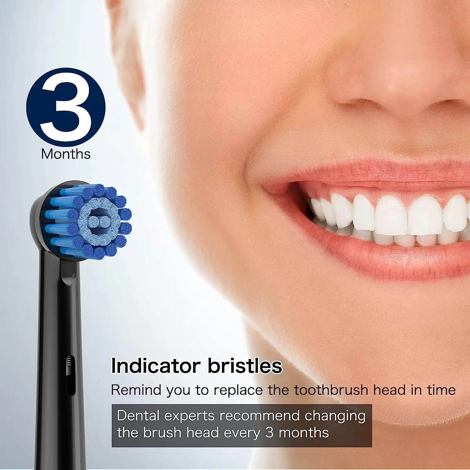 16 Pack Sensitive Gum Care Replacement Brush Heads Compatible with Oral b Braun Electric Toothbrush.