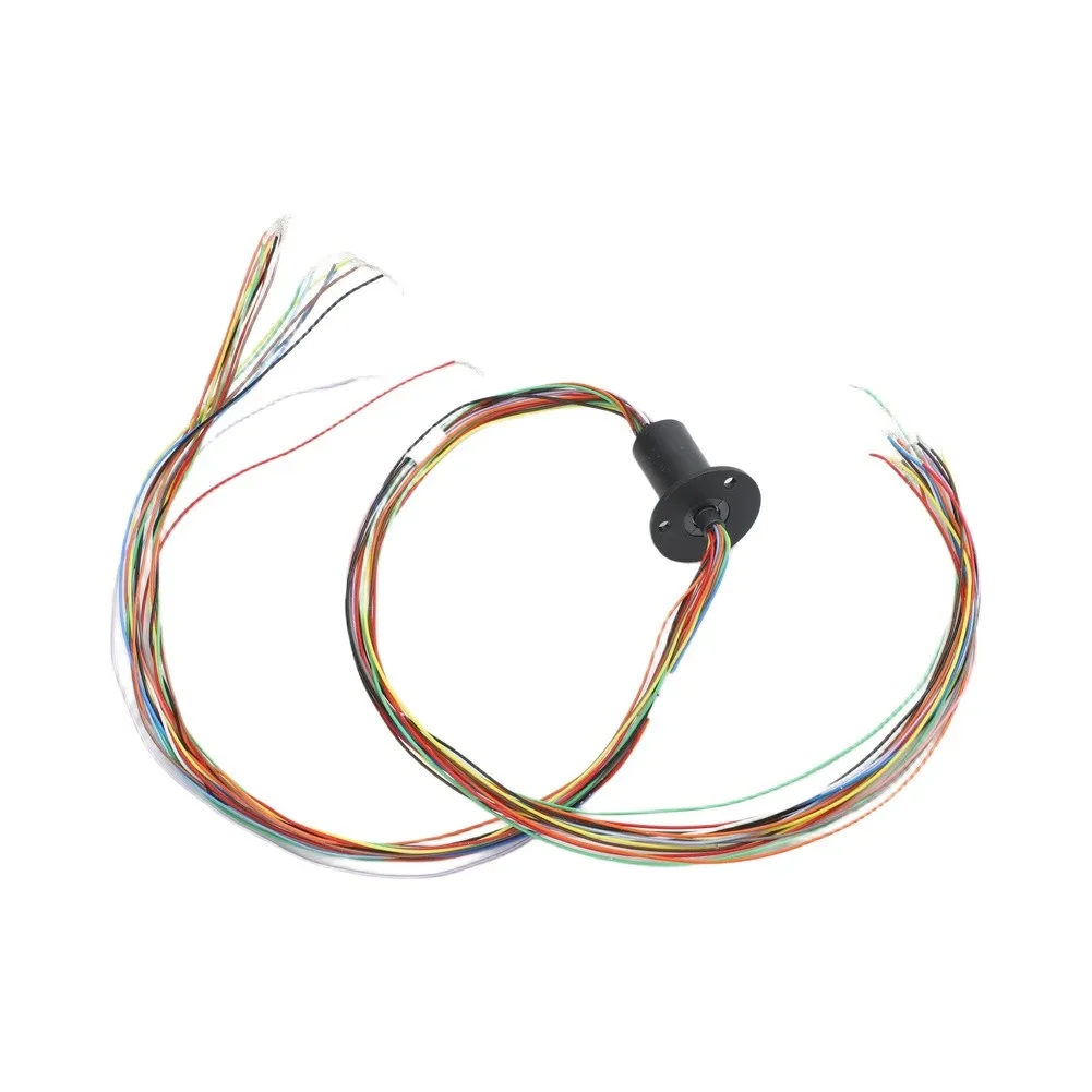 Continuous Rotation Slip Ring 18 Channel 2A Rated Voltage 0 240 VDC Hollow Design for Industrial Automation Applications