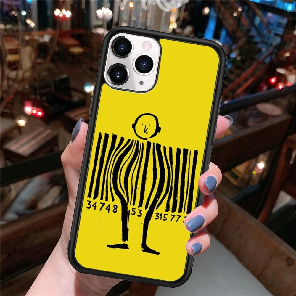 Art Design Jean Jullien Phone Case Silicone PC+TPU For Samsung S10 20 30 22 23 24 Plus Lite Mobile Cases