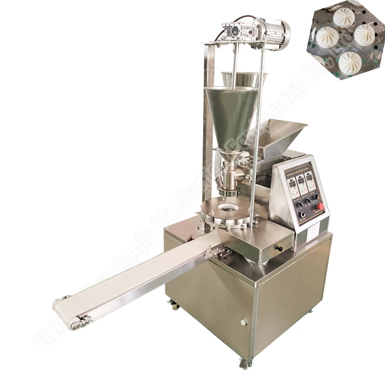 Línea de producción de panecillos al vapor totalmente automática, máquina Anko para momos, máquina para hacer dumplings momo