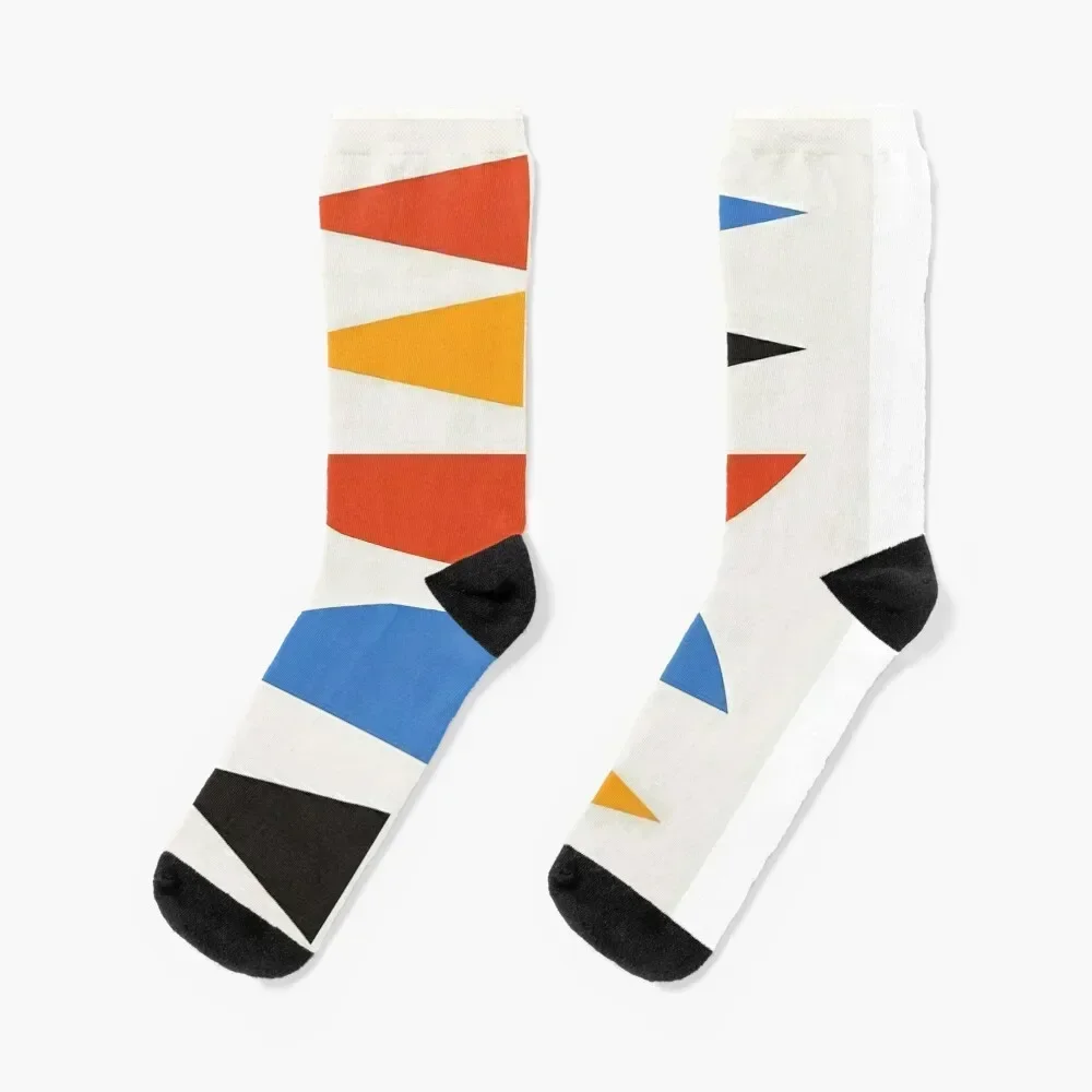 Bauhaus Colorful Shapes Socks snow loose Wholesale Socks Men's Women's