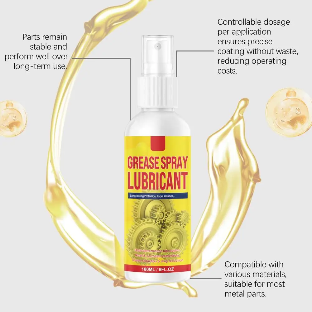 Rust Removal Lubricant Spray Quick Rust Dissolution Anti-Oxidation Surface Polish Lubricant Penetrating Oil for Car Hardware