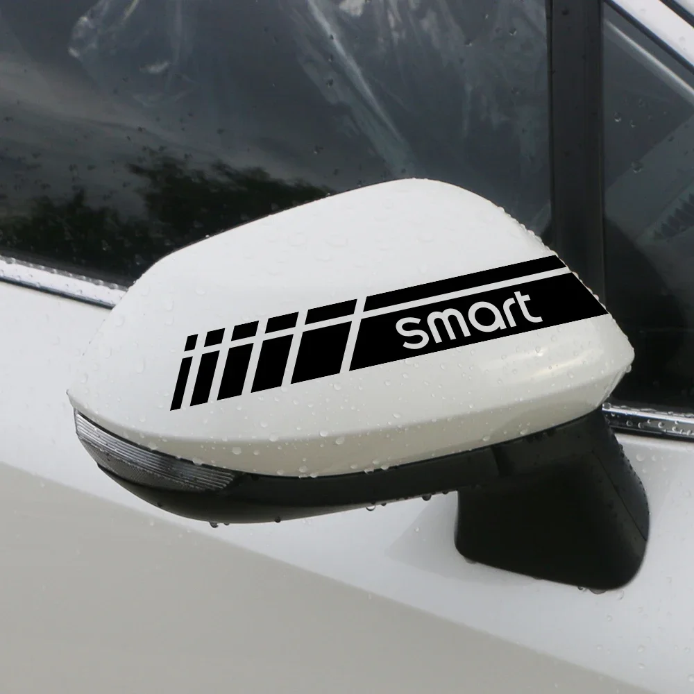 For Smart Eq Fortwo Forfour 453 451 452 450 454 Roadster Car Rearview Mirror Cover Sticker Vinyl Decor Decal Auto Accessories