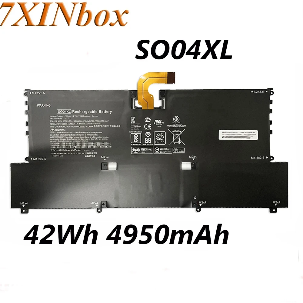 

7XINbox SO04XL 7.7V 42Wh 4950mAh Laptop Battery For HP Spectre 13 13-V016TU V014TU V015TU V030NG V001NJ V005UR V009TU