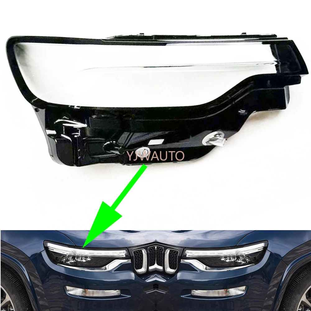 

For Jeep Grand Commander 2018 2019 2020 2021 Headlamp Cover Car Headlight Lens Glass Replacement Front Lampshade Auto Shell