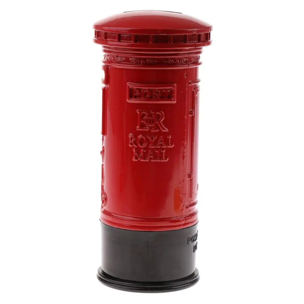 Metal Coin Bank Vintage Mailbox Model Collectible Money Box for Desk Souvenir Gift
