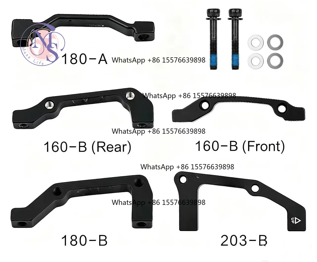ZOCI-FOR Post Mount Disc Brake Adapter, Direct Mount Type Brake Caliper Bracket for Bicycle Disc Brake Replacement Parts