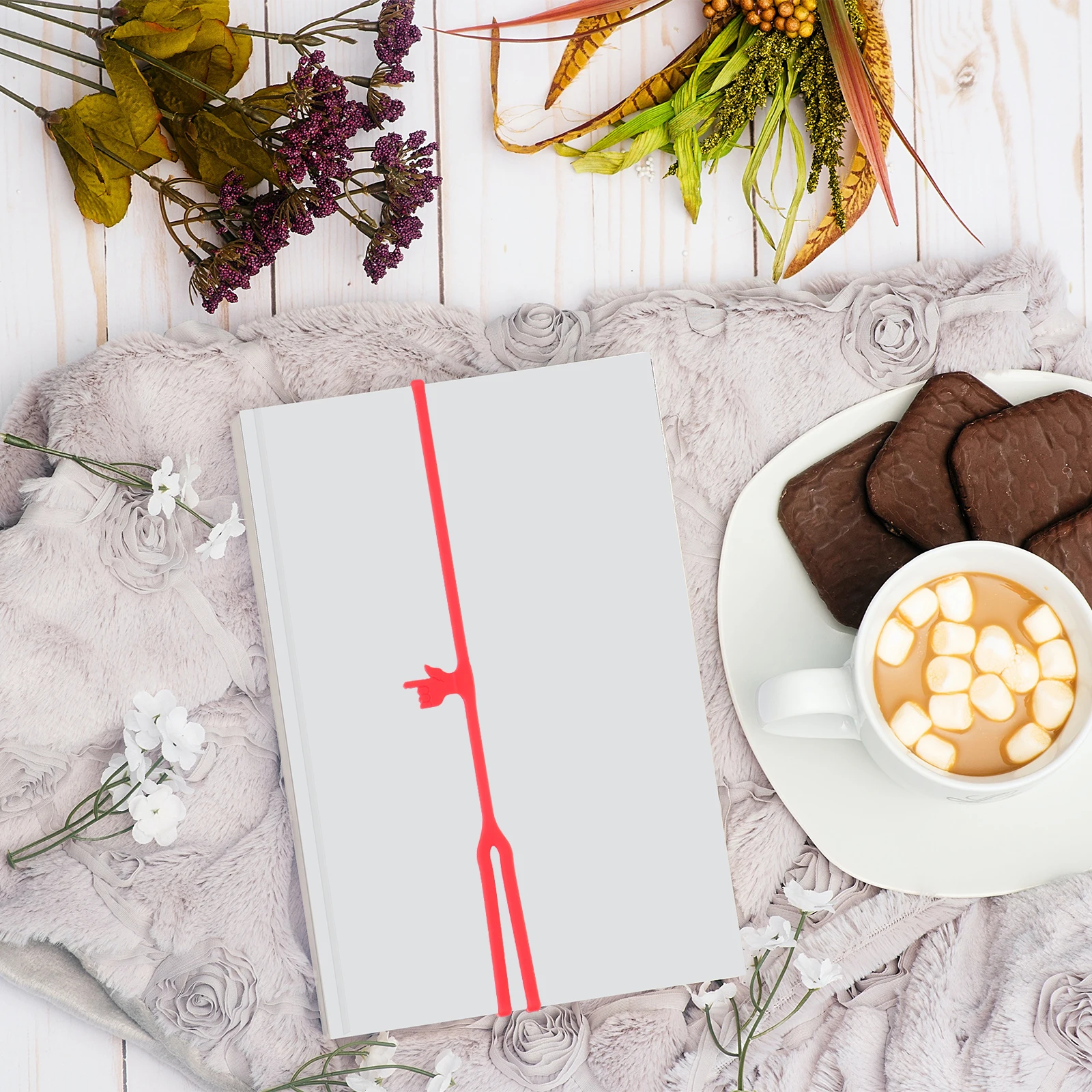 

7Pcs Silicone Finger Point Bookmarks Creative Elastic Bookmarks Portable Reading Accessories Lovely School Stationery Supplies