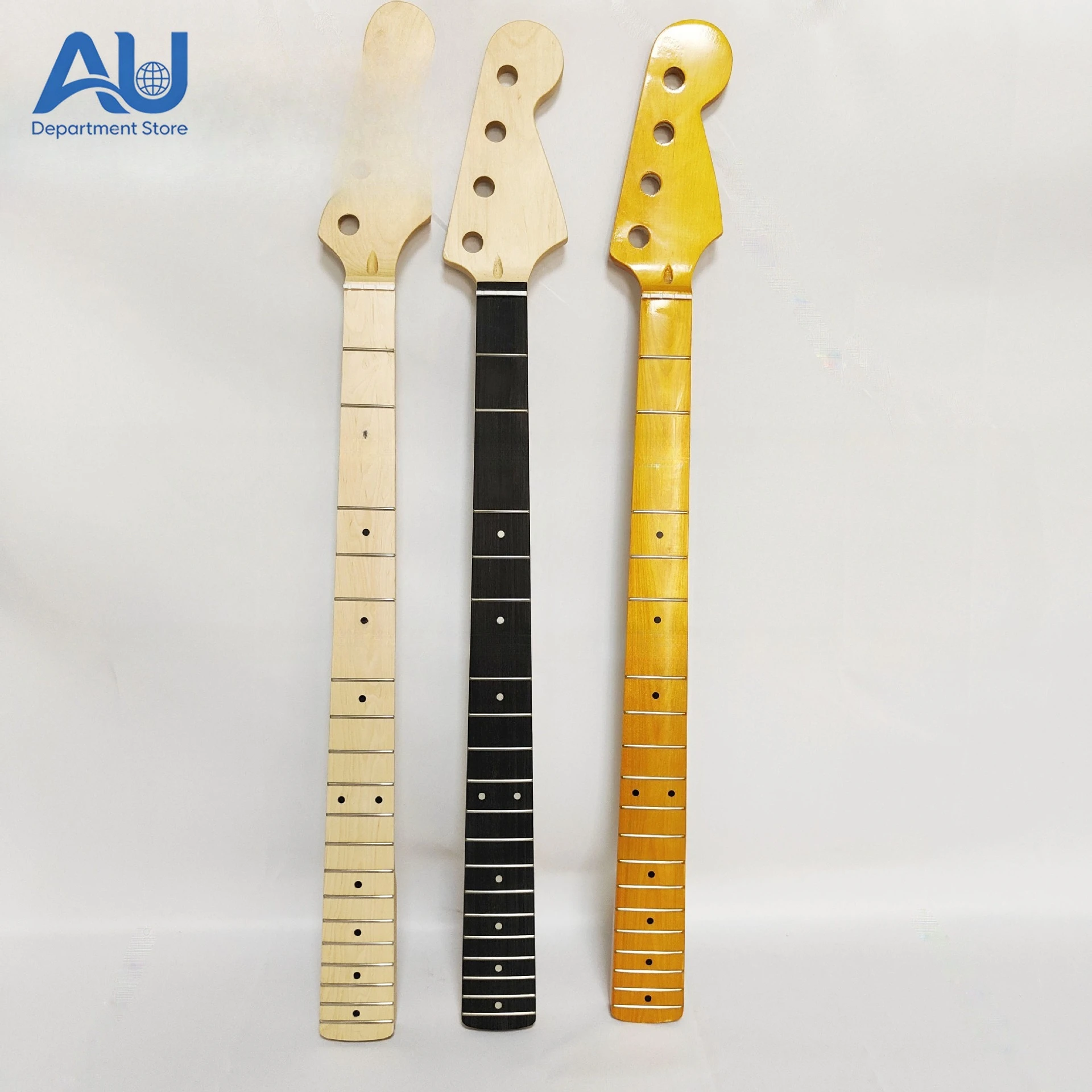 

Wood Guitar Accessories Neck PB Electric Bass Handle Material 21 Pins Maple Electric Bass Finished Guitar Handle 3 Colors