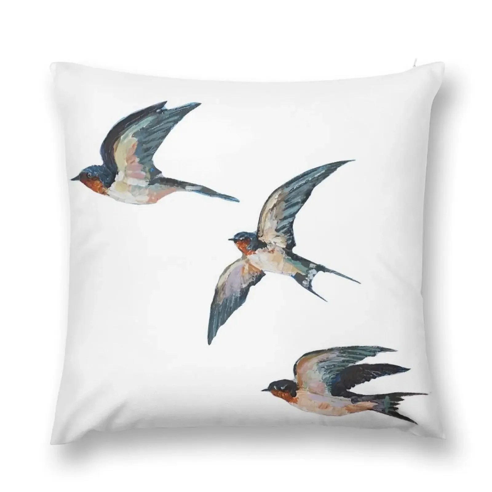 Three swallows Throw Pillow Pillow Cases Decorative Luxury Living Room Decorative Cushions Sofas Covers Cushions pillow