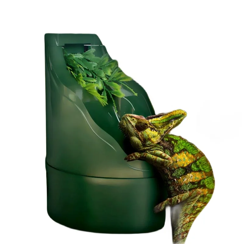 

Pet Reptile Drinking Water Fountain Lizard Chameleon Dispenser Terrarium Habitat