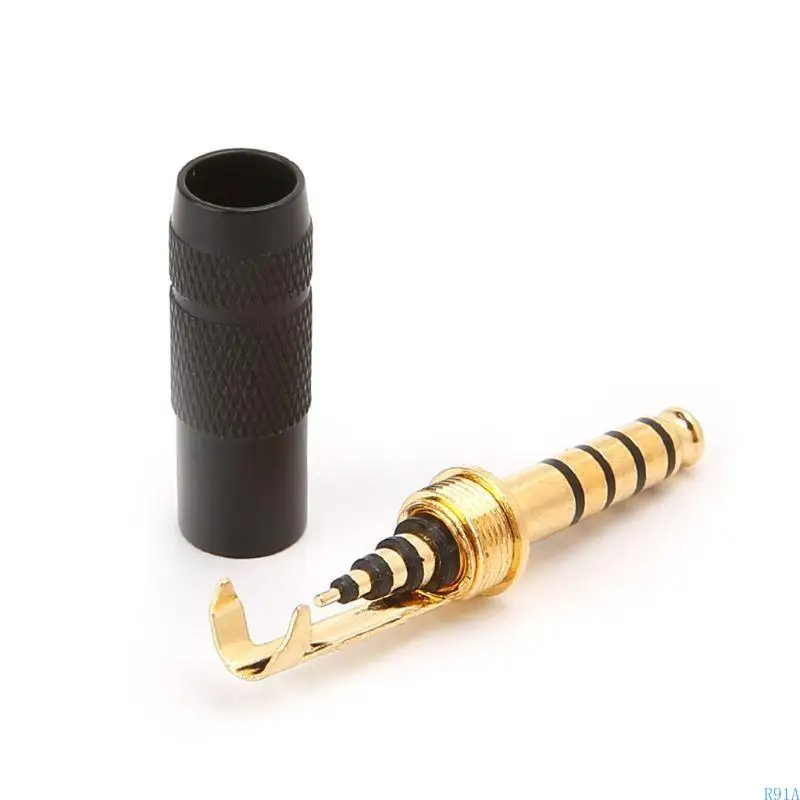 R91A 4.4mm 5 أعمدة من الذكور قابس سماعة رأس متوازن كامل لـ NW-WM1Z NW-WM1A AMP PLA