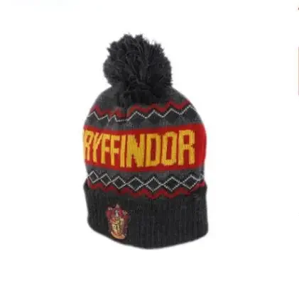 Movie&TV Harried Knitted Hat Autumn and Winter Cold and Warm Jacquard Turned Over Potters Children\'s Birthday Gifts Hats