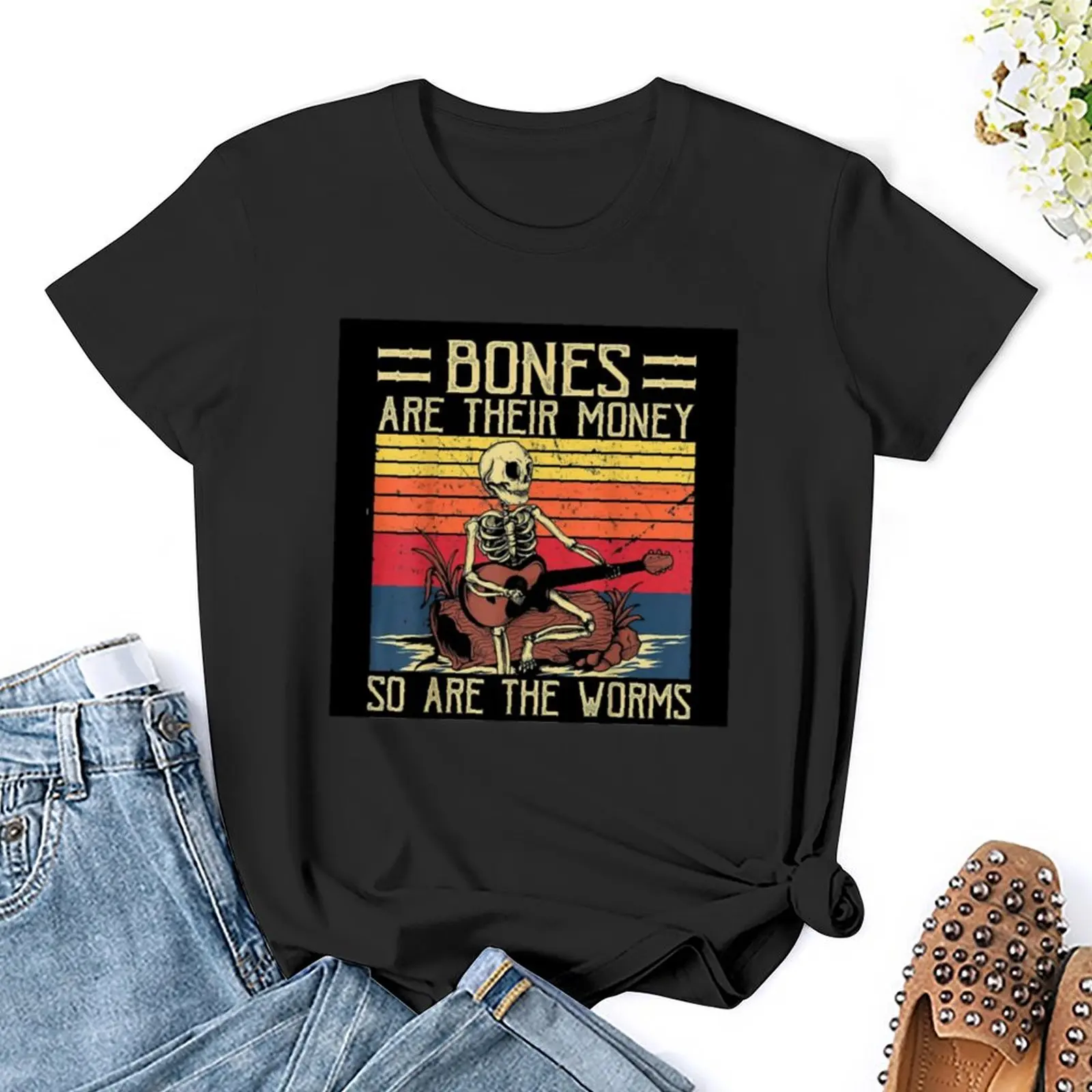 Bones are their money T-Shirt anime clothes female new edition t shirts for Women