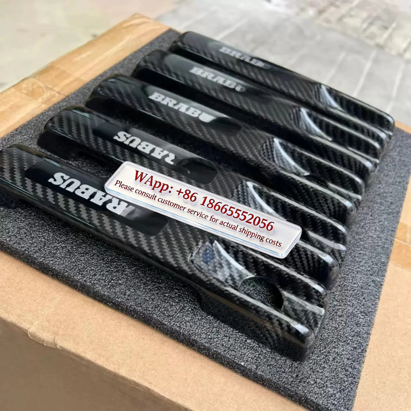 Applicable to For Mer cedes-Be nz large G-class g63g350g500g550g400 modified Babos door handle carbon fib er door handle