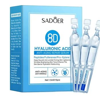 Hyaluronic Acid Face Serum Anti-Aging Deep Nourishment Fullerene Collagen Wrinkle Essence…