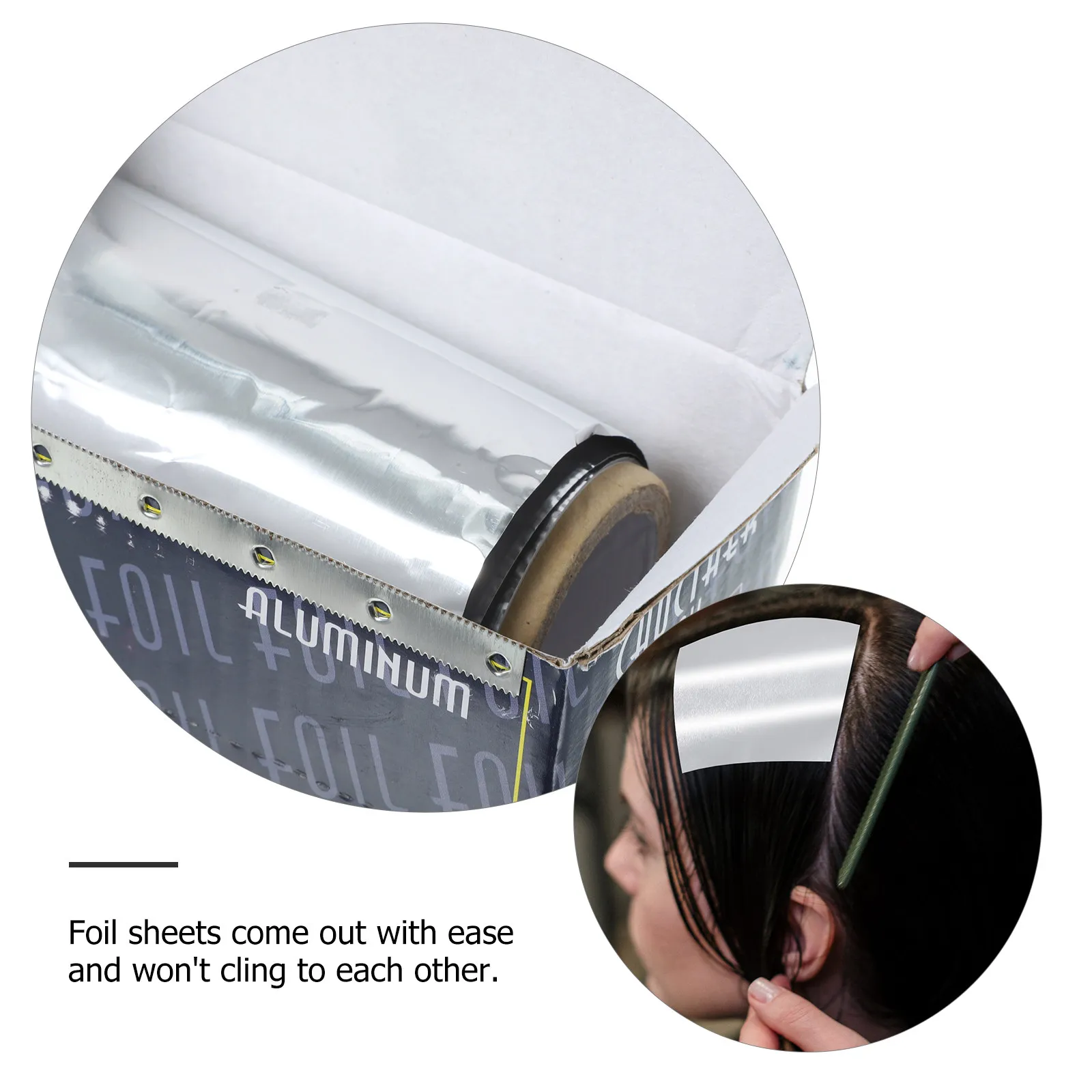 1Roll Aluminum Foil for Hair Coloring Tin Foil Profession Hairdressing Perm Modeling Tool Bleaching Hair Salon hair styling tool