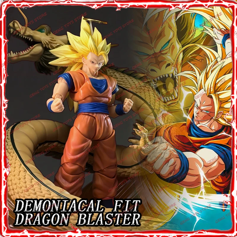 

Demoniacal Fit SHF Son Goku SSJ3 Action Figures Dragon Blaster Dragon Ball Super Saiyan Anime Figure Dragon Fist Goku Model Gift
