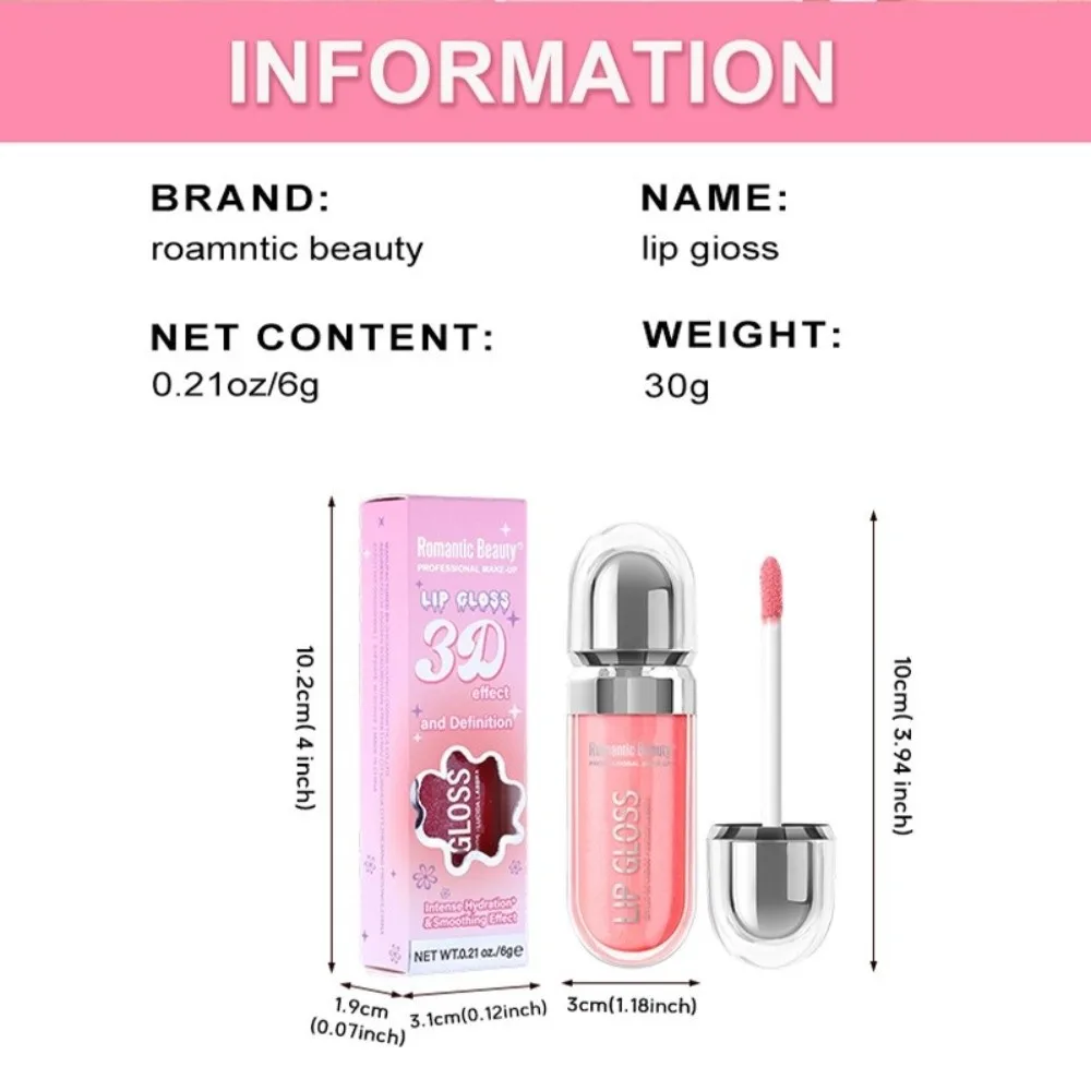 Nuovo Mirror Shine Lip Gloss Shimmer Idratante 3D Hydra Lipgloss Carnoso Lucido Idratante Lip Smalto Cura delle labbra