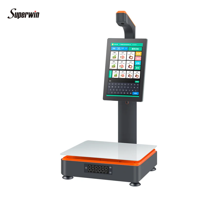 Custom 11.1 Inch Electronic AI All in One Dual Digital Touch Screen Electronic AI Smart Pos Weighing System Scale