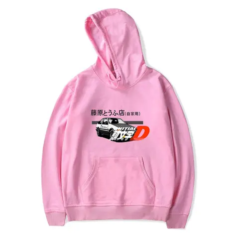 Cartoon Novelty Beautiful JDM Automobile Culture Initial D print Hoodies Sweatshirts Men/Women Sweatshirt Casual Pullovers