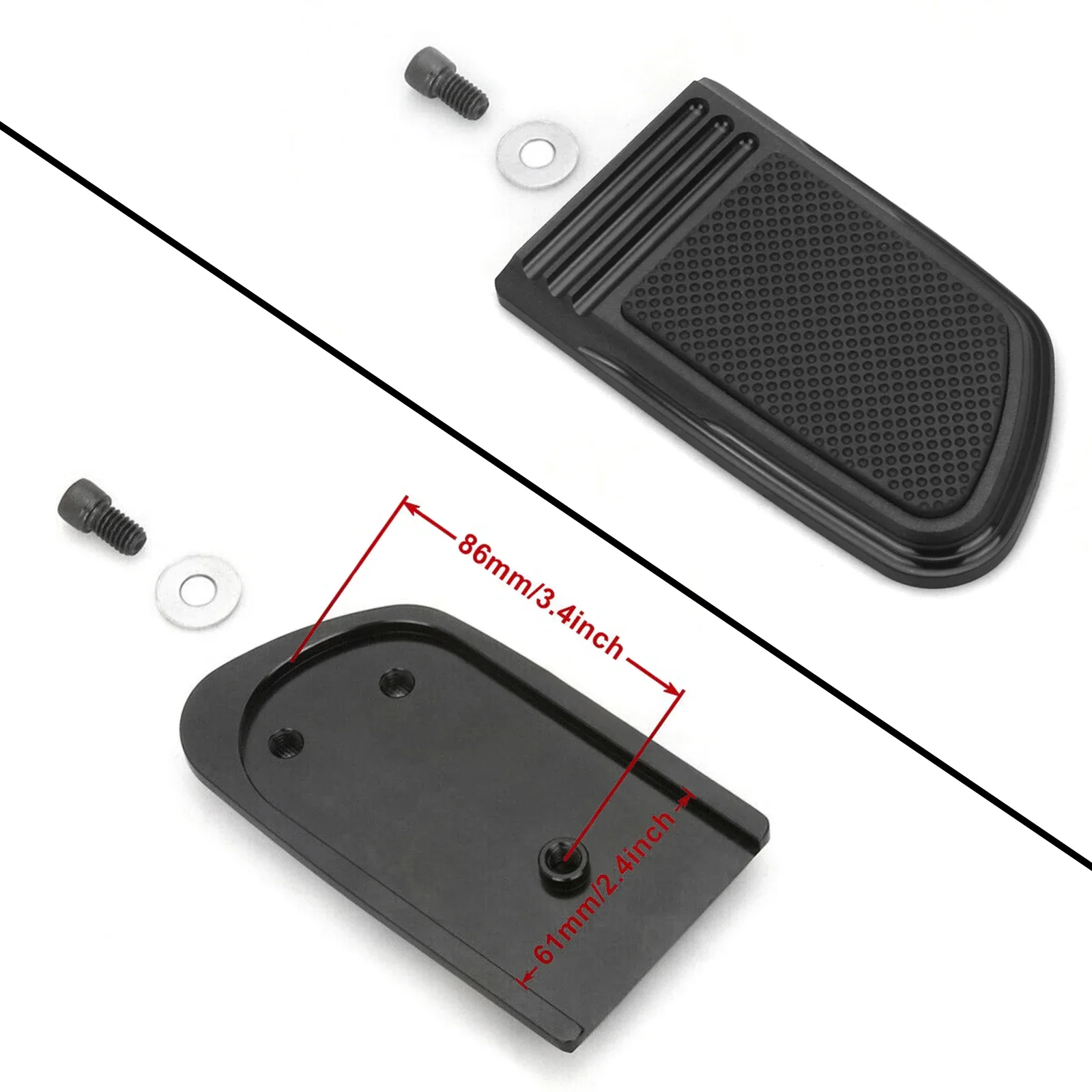 Nuovo Defiance Rider Pedane Posteriori Kit Highway Pedane Pioli per Harley Street Electra Road Glide Fltr Pedale del Freno Coperture 1980
