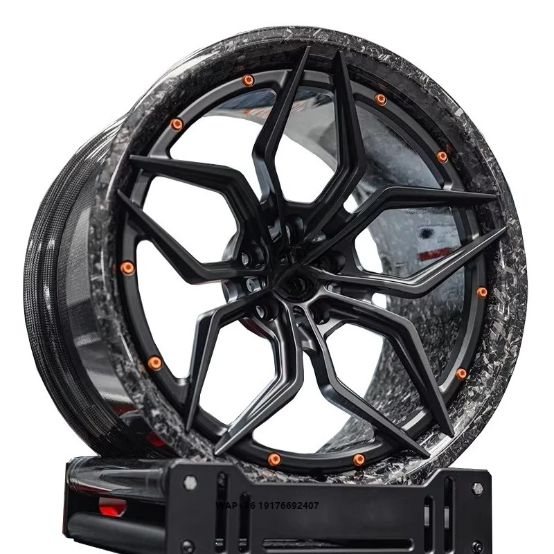 Custom Carbon Fiber Forged Wheel 18- 26 Inch Car Wheel 5x130 6x139.7 5x114.3 5x120 for Benz Luxury Car