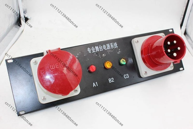 4U Circuit Breaker Mounting Panel Power Distribution Box Accessory For Mobile Stage Performance Cabinet