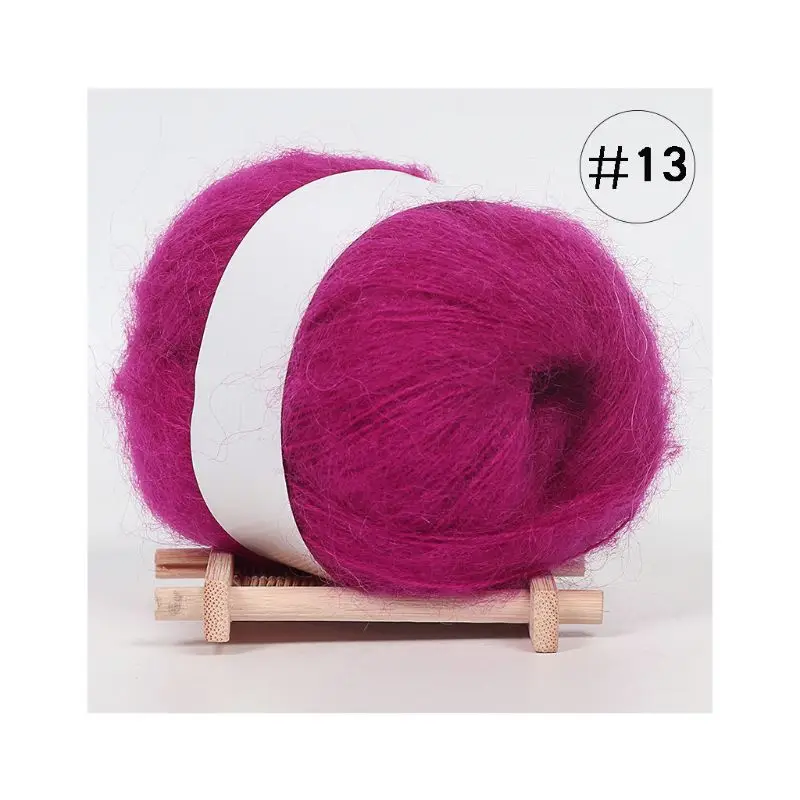 25g Angola Amorous Feelings Thin Mohair Wool Yarn Plush Fine Wool Crochet Hand K Dropsale