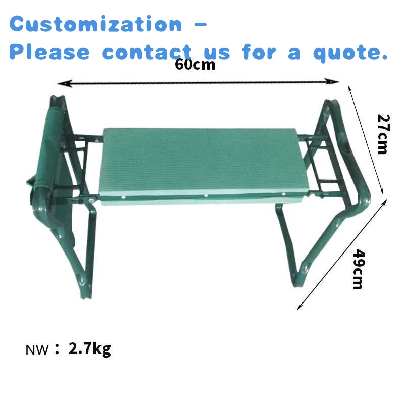 

custom.Factory Hot Sale Portable Soft Knee Pad Cushion Foldable Garden Kneeler and Folding Chair