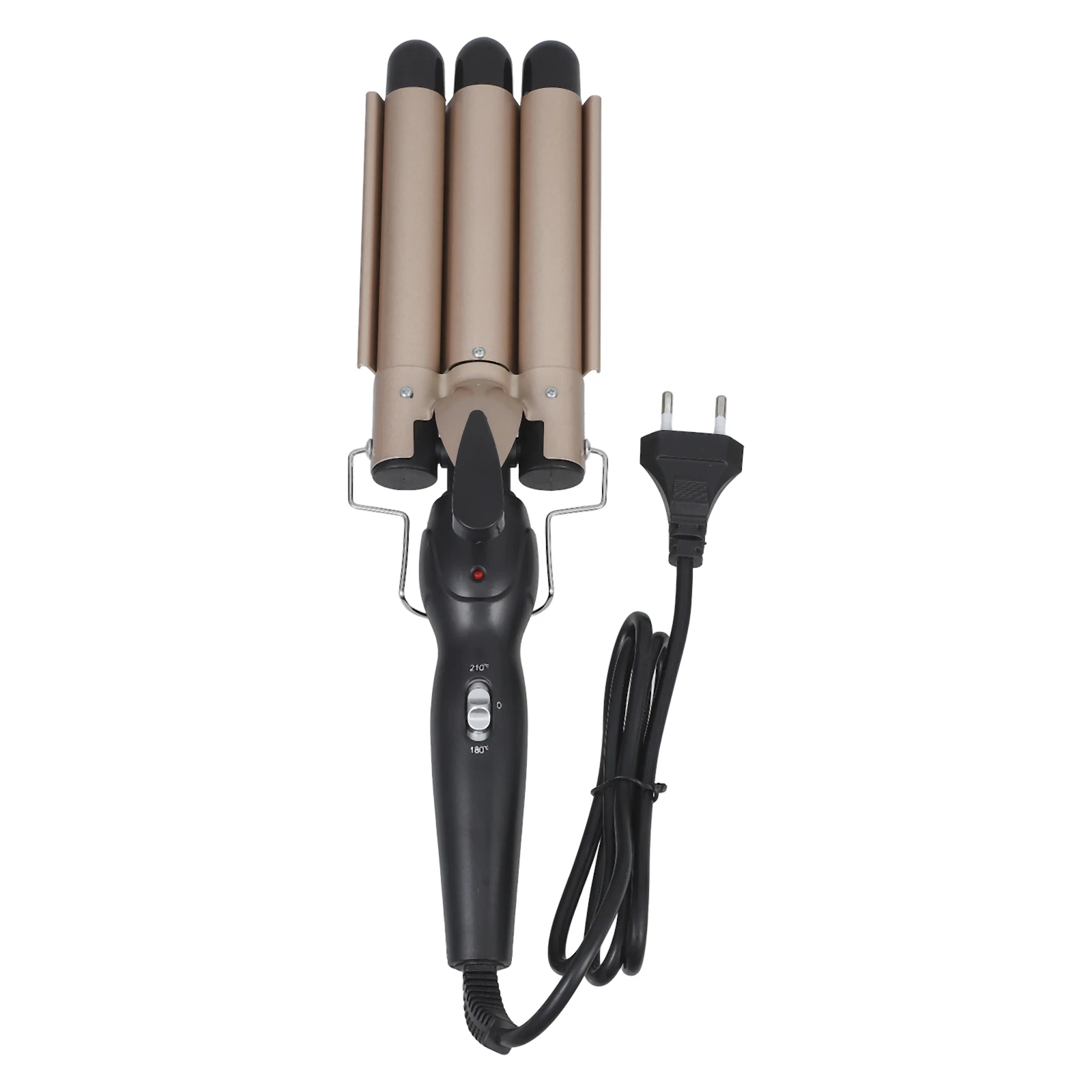 

Electric Hair Curler 3 Barrels Dual Use Hair Straightener Rapid Heating DIY Hairstyle Curling Iron Home Salon Accessories White