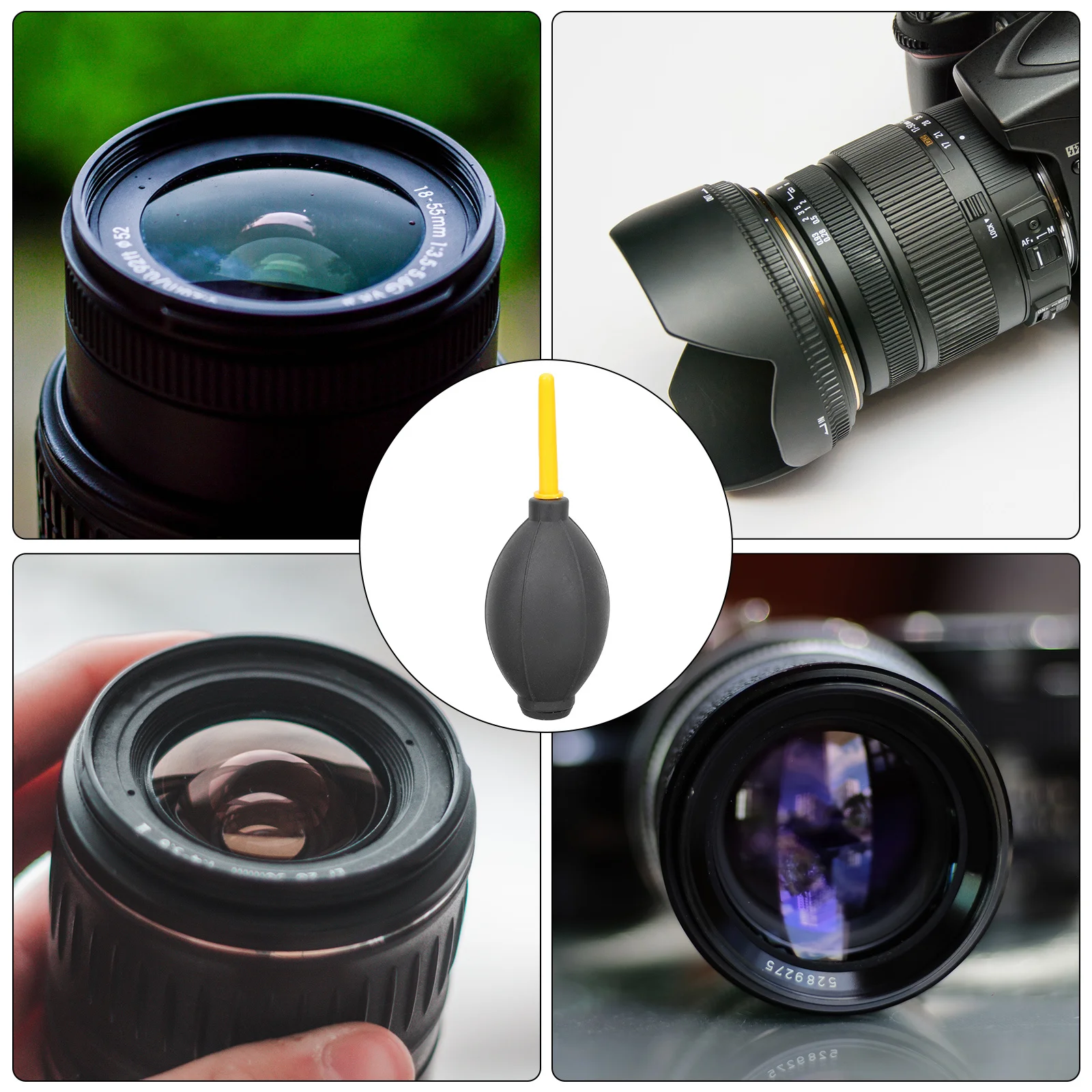 

3pcs Air Blower Ball Clean Tool For Camera Lens Lcd Sensor Dust Removal Plastic Rubber Air Duster Pc Keyboard Mobile Phone