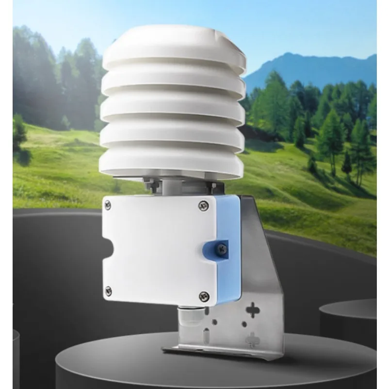 Temperature and humidity sensor transmitter outdoor waterproof industrial grade louver box outdoor temperature and humidityRs485