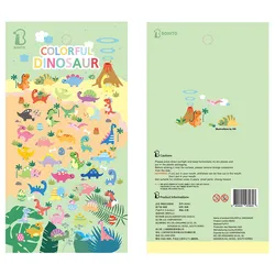 Korean Import Original BONITO Colorful Dinosaur 3D Stickers Scrapbooking Diy Journal Aesthetic Sticker Stationery Deco Supplies