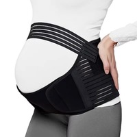 Adjustable Pregnant Women Belts Breathable Comfortable Abdominal Support Brace with Shoulder Straps Elastic Pregnancy Bib