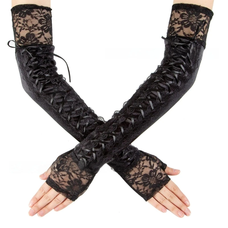 Lace Long Hand Gloves for Women and Girls in Theme Proms Costume 1920s Drop shipping