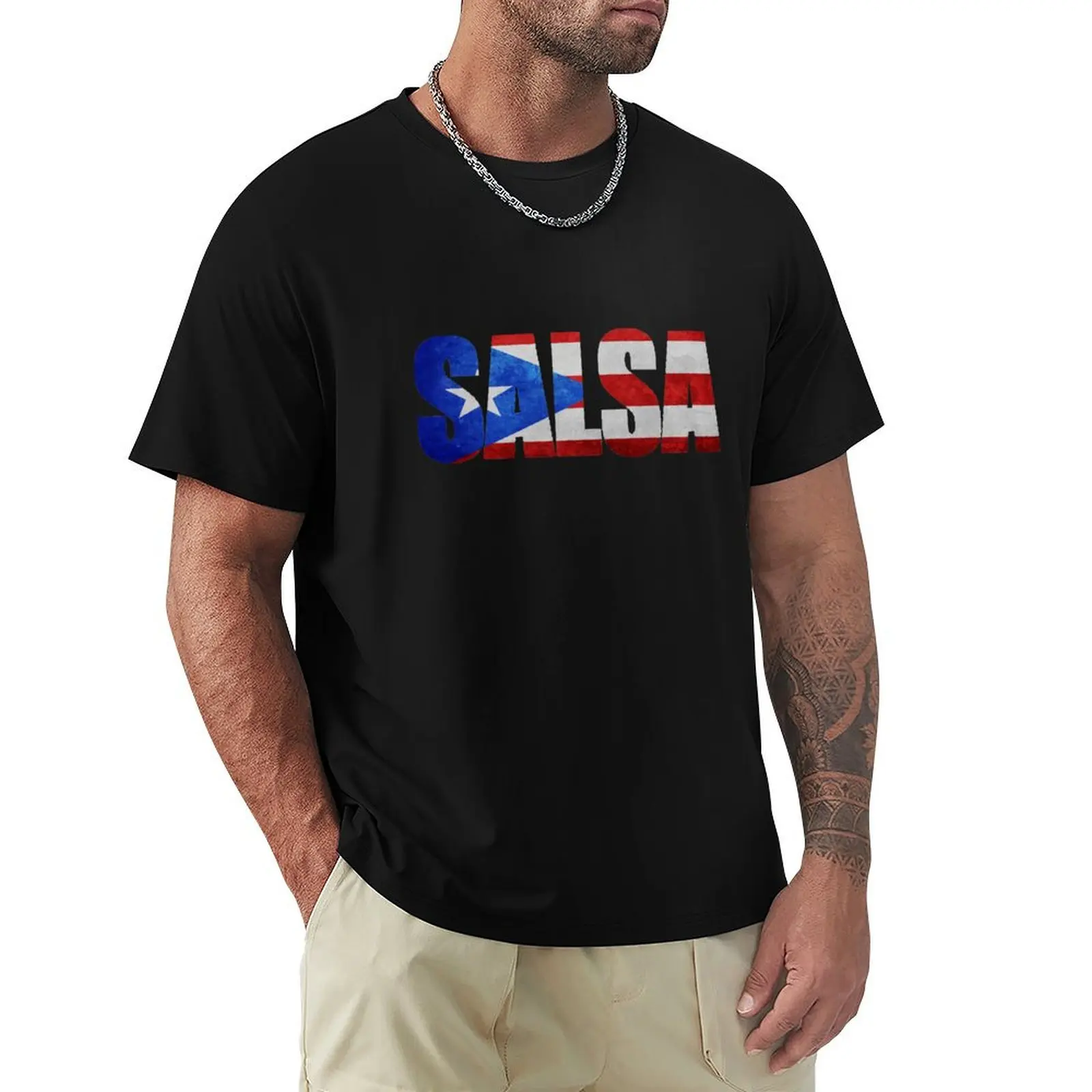 

Salsa Puerto Rico T-Shirt shirts graphic tee graphic shirts Blouse graphic t shirt vintage men t shirts high quality